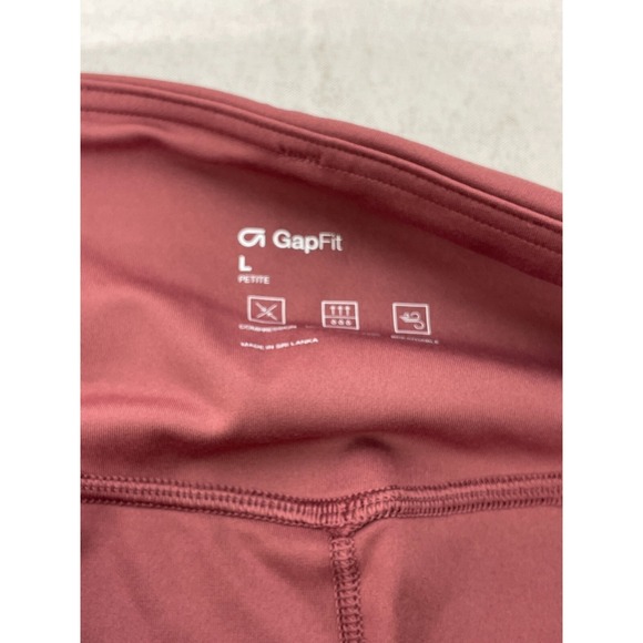 GapFit Recycled Power High Rise Full Length Maroon Legging Women's LARGE NWT - Picture 5 of 10